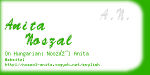 anita noszal business card